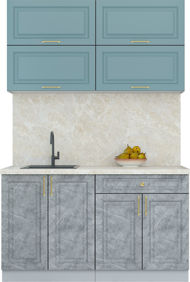 Кухонный гарнитур Интерлиния Мила Шато 1.4Б - фото