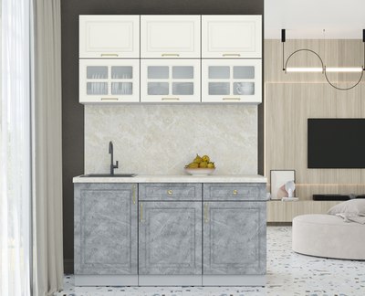 Кухонный гарнитур Интерлиния Мила Шато 1.5Б