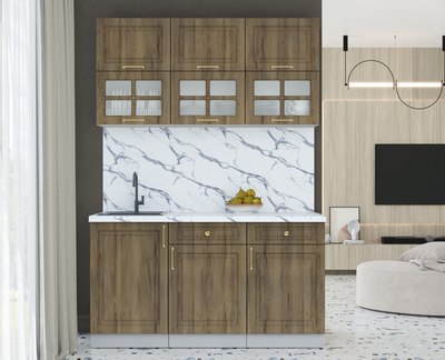 Кухонный гарнитур Интерлиния Мила Шато 1.5Б