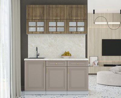 Кухонный гарнитур Интерлиния Мила Шато 1.5Б