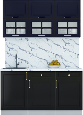 Кухонный гарнитур Интерлиния Мила Шато 1.5Б - фото