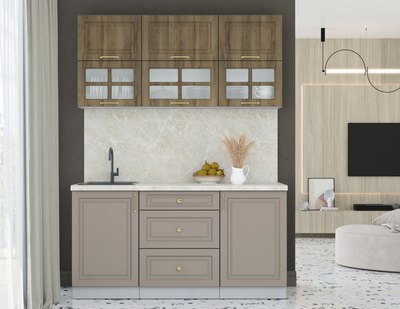 Кухонный гарнитур Интерлиния Мила Шато 1.6Б