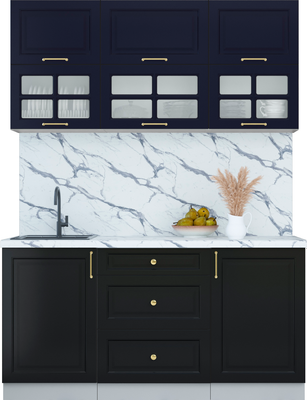 Кухонный гарнитур Интерлиния Мила Шато 1.6Б - фото