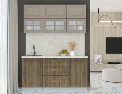 Кухонный гарнитур Интерлиния Мила Шато 1.6Б