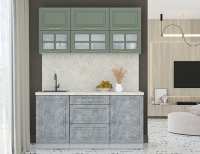 Кухонный гарнитур Интерлиния Мила Шато 1.6Б