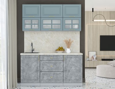 Кухонный гарнитур Интерлиния Мила Шато 1.6Б