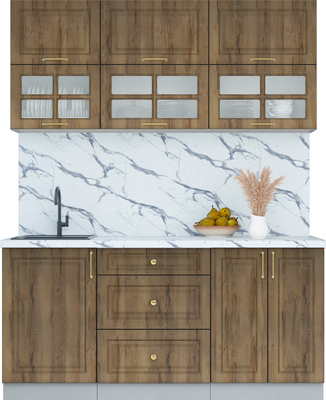 Кухонный гарнитур Интерлиния Мила Шато 1.7Б - фото