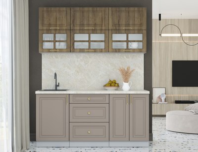 Кухонный гарнитур Интерлиния Мила Шато 1.7Б