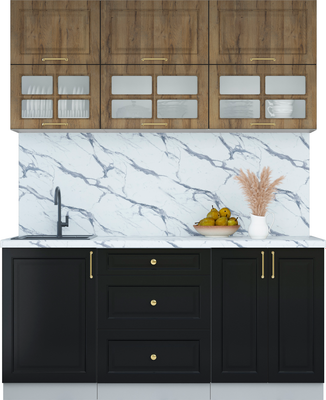 Кухонный гарнитур Интерлиния Мила Шато 1.7Б - фото