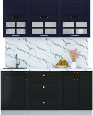 Кухонный гарнитур Интерлиния Мила Шато 1.7Б - фото