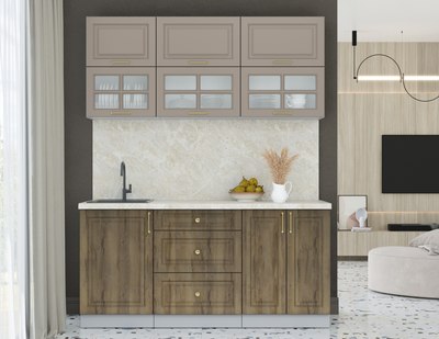 Кухонный гарнитур Интерлиния Мила Шато 1.7Б