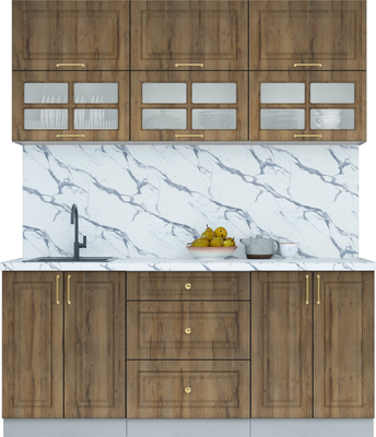 Кухонный гарнитур Интерлиния Мила Шато 1.8Б - фото