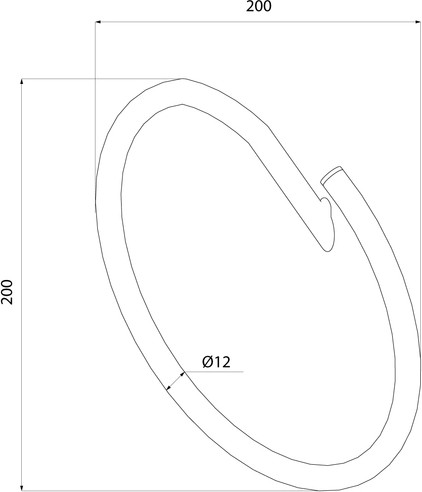 Кольцо для полотенца IDDIS Line LMLINSO0Bi51