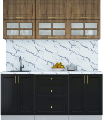 Кухонный гарнитур Интерлиния Мила Шато 1.8Б - фото