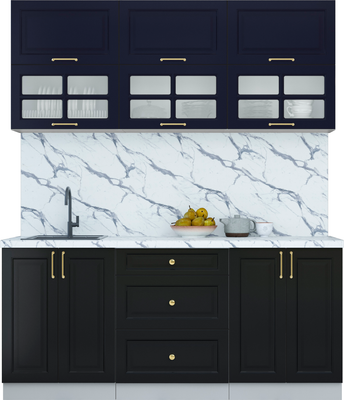 Кухонный гарнитур Интерлиния Мила Шато 1.8Б - фото