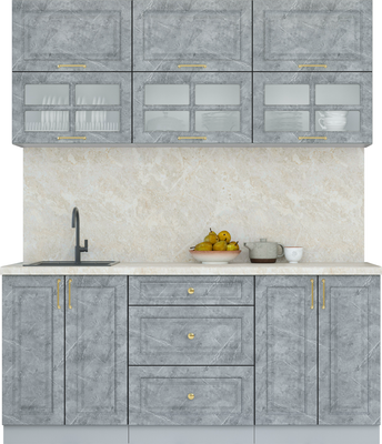 Кухонный гарнитур Интерлиния Мила Шато 1.8Б - фото