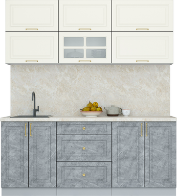 Кухонный гарнитур Интерлиния Мила Шато 1.9Б - фото