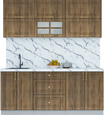 Кухонный гарнитур Интерлиния Мила Шато 1.9Б - фото