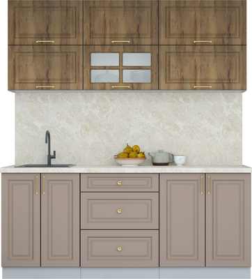 Кухонный гарнитур Интерлиния Мила Шато 1.9Б - фото