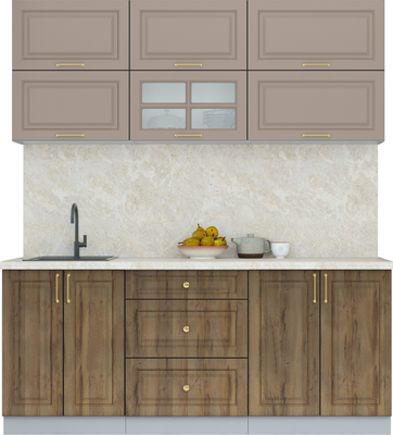 Кухонный гарнитур Интерлиния Мила Шато 1.9Б - фото