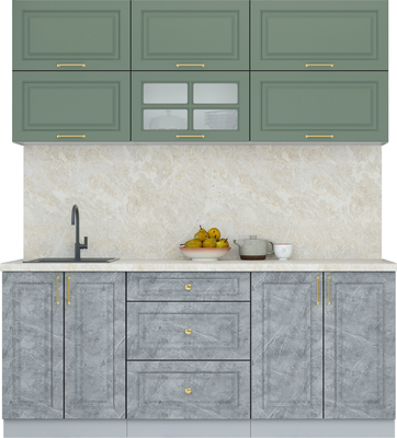 Кухонный гарнитур Интерлиния Мила Шато 1.9Б - фото