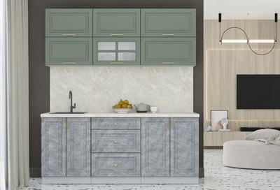 Кухонный гарнитур Интерлиния Мила Шато 1.9Б