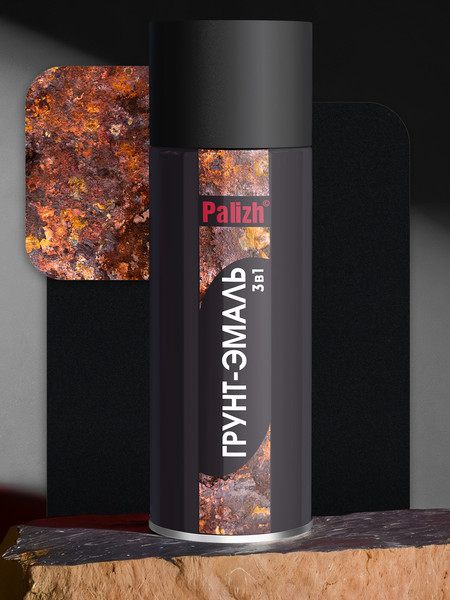 Грунт-эмаль Palizh По ржавчине 3в1