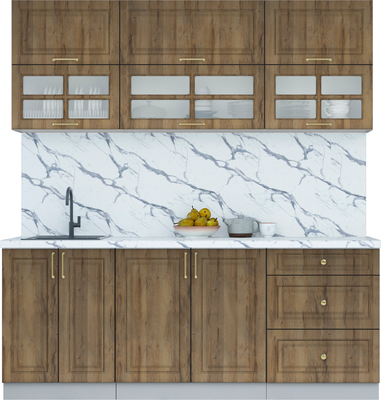 Кухонный гарнитур Интерлиния Мила Шато 2.0Б - фото