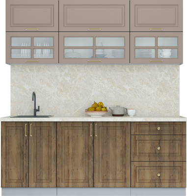 Кухонный гарнитур Интерлиния Мила Шато 2.0Б - фото