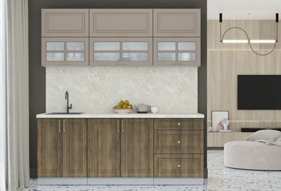 Кухонный гарнитур Интерлиния Мила Шато 2.0Б