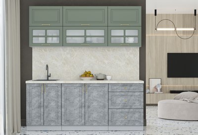 Кухонный гарнитур Интерлиния Мила Шато 2.0Б