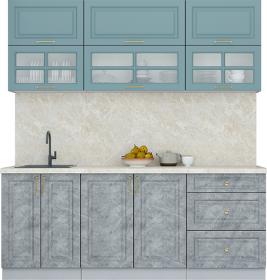 Кухонный гарнитур Интерлиния Мила Шато 2.0Б - фото