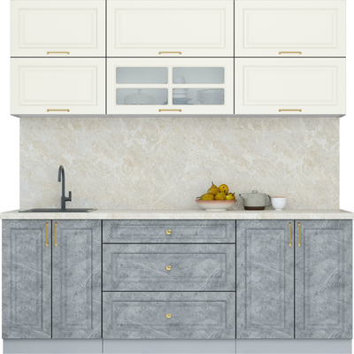 Кухонный гарнитур Интерлиния Мила Шато 2.1Б - фото