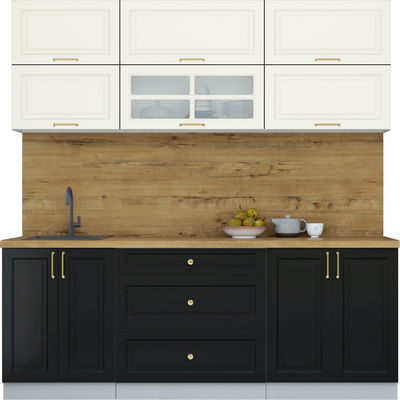 Кухонный гарнитур Интерлиния Мила Шато 2.1Б - фото