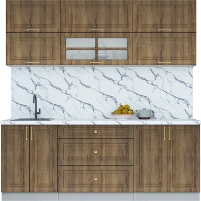 Кухонный гарнитур Интерлиния Мила Шато 2.1Б - фото