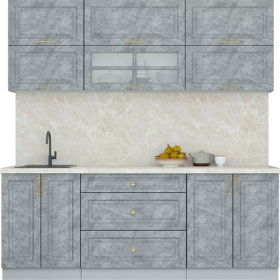 Кухонный гарнитур Интерлиния Мила Шато 2.1Б - фото