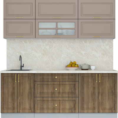 Кухонный гарнитур Интерлиния Мила Шато 2.1Б - фото