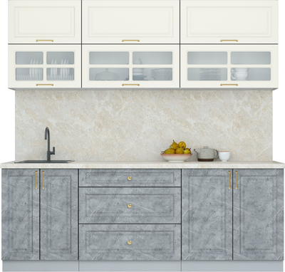 Кухонный гарнитур Интерлиния Мила Шато 2.2Б - фото