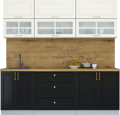 Кухонный гарнитур Интерлиния Мила Шато 2.2Б - фото
