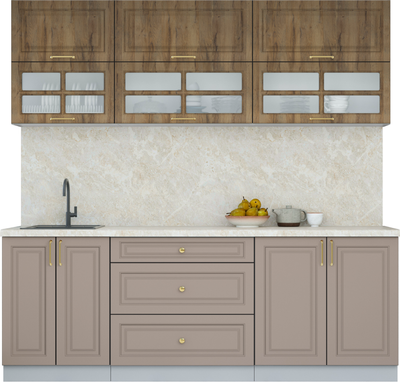Кухонный гарнитур Интерлиния Мила Шато 2.2Б - фото