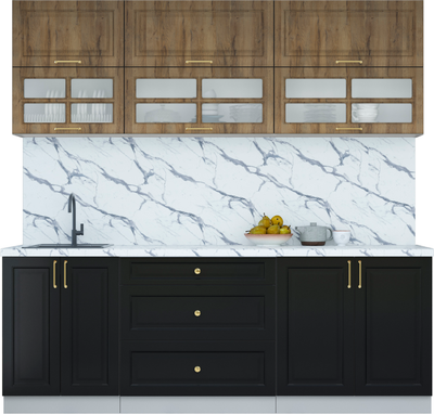 Кухонный гарнитур Интерлиния Мила Шато 2.2Б - фото