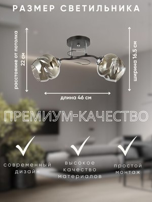 Потолочный светильник Aitin-Pro НПБ 02-2x60-101/ 6227/2