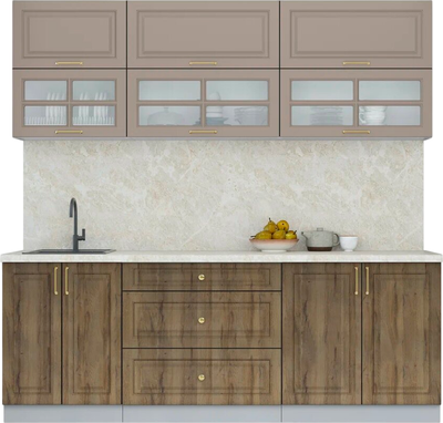 Кухонный гарнитур Интерлиния Мила Шато 2.2Б - фото