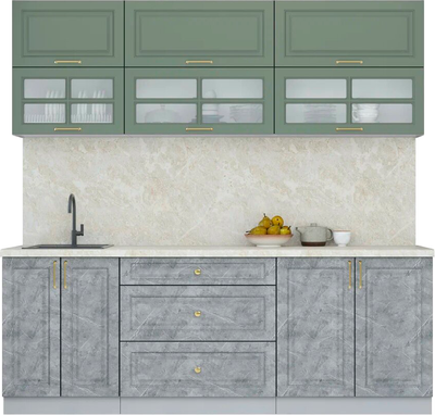 Кухонный гарнитур Интерлиния Мила Шато 2.2Б - фото