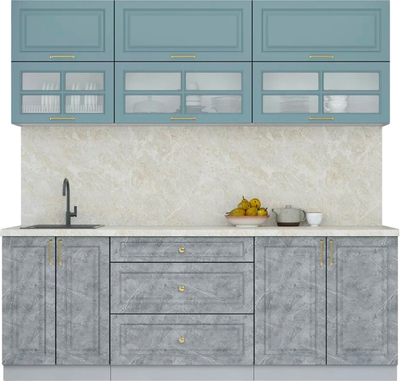 Кухонный гарнитур Интерлиния Мила Шато 2.2Б - фото