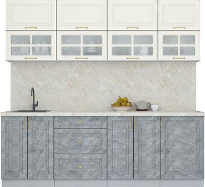 Кухонный гарнитур Интерлиния Мила Шато 2.3Б - фото