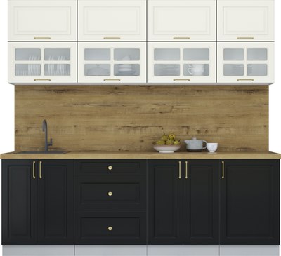 Кухонный гарнитур Интерлиния Мила Шато 2.3Б - фото