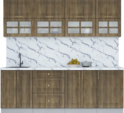 Кухонный гарнитур Интерлиния Мила Шато 2.3Б - фото