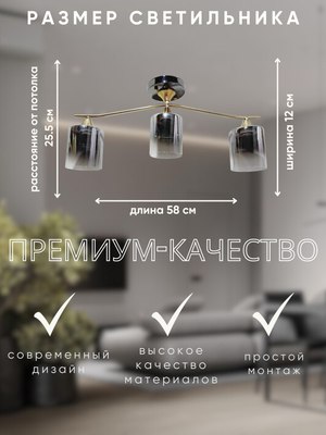 Люстра Aitin-Pro НПБ 02-3x60-102 / N6413/3