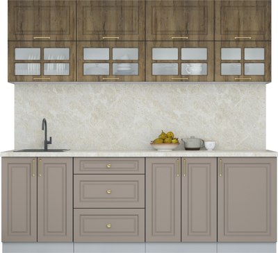 Кухонный гарнитур Интерлиния Мила Шато 2.3Б - фото